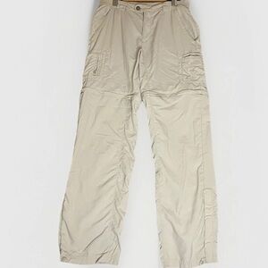 Columbia Titanium Convertible Pants Women Size XS Beige Cargo Pockets Outdoor